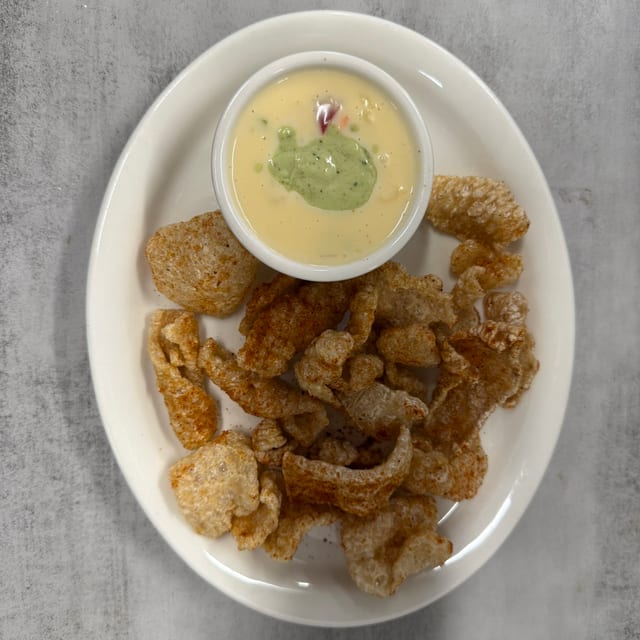 Chicharrones & White Cheese.