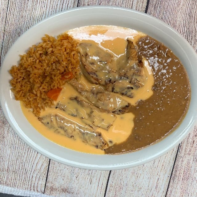 Chicken Chile Con Queso.