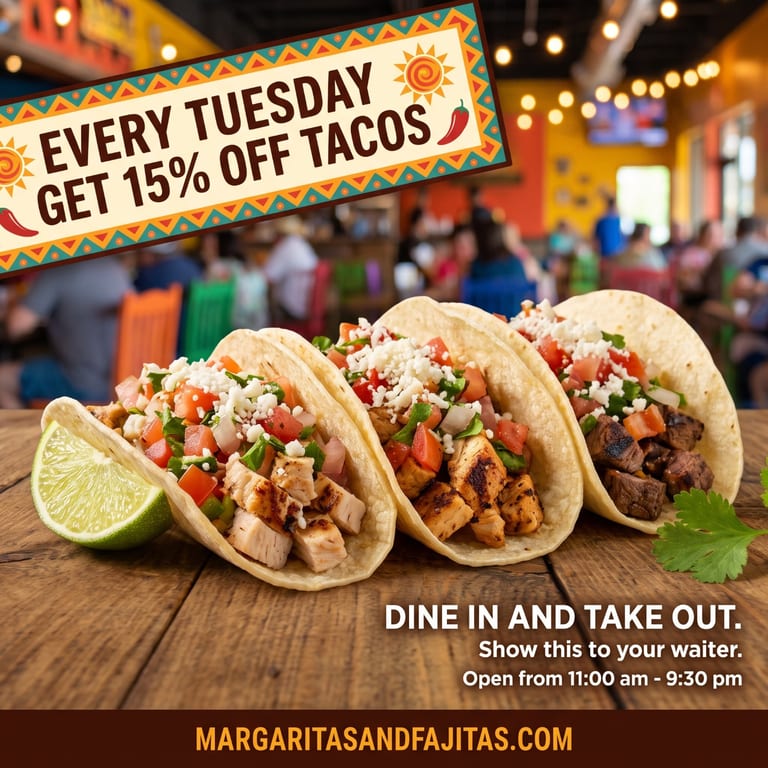 Taco Tuesday at Margaritas & Fajitas!