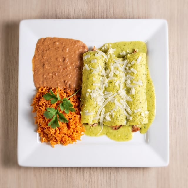 Enchiladas Verdes.