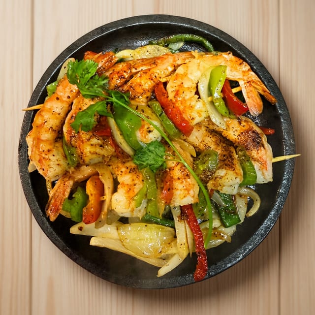 Shrimp Fajitas.