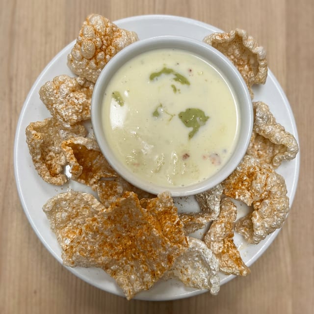 Chicharrones & White Cheese.