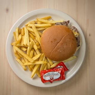 Kids Cheese Burger & French Fries